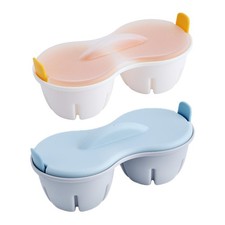 Eierkocher für die Mikrowelle, pochierter Eierkocher für Studio, Büro, Hotel