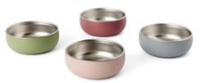   Non-Stainless Steel Bowl 5  with Non-Slip Silicone Shell, Multi-color, Set...