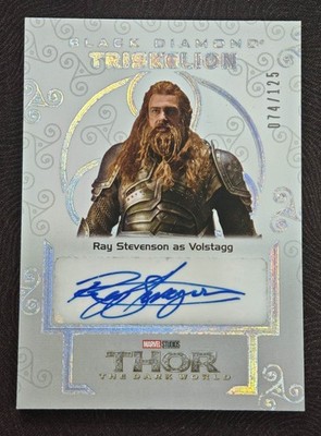 2021 Marvel Black Diamond Infinity Saga Auto /125 Ray Stevenson Volstagg