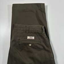Vintage Polo Ralph Lauren Philip Pants 34x27 Green Chino Twill 90s Tag 34x30 