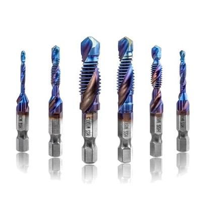 Gewindeschneider Set M3 M4 M5 M6 M8 M10 HSS Spiral Gewindebohrer Bits
