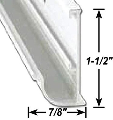 AP Products 021-56203-16 Mill Aluminium Insert Gutter Rail