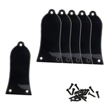 6Pcs Truss Rod Cover 2-Ply Blank Bell Shape PVC for Electric Gutiar with Screws
