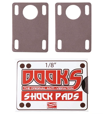 Shortys DOOKS Skateboard Shock Pads 1/8" Soft - The Original Risers