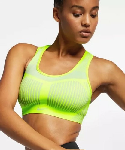 NIKE FE/NOM FLYKNIT SPORTS BRA SIZE XS HIGH SUPPORT GYM AJ4047-702 TRAINING - Picture 2 of 9