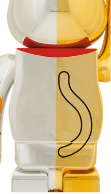 BE@RBRICK Lucky Cat MANEKI NEKO Gold × Silver 1000% MEDICOM BE@RBRICK Lucky Cat MANEKI NEKO Gold × Silver 1000% MEDICOM