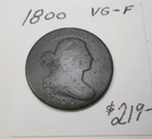 Photo of a 1800-P Large Cent from an eBay listing that sold on Jul 16, 2026