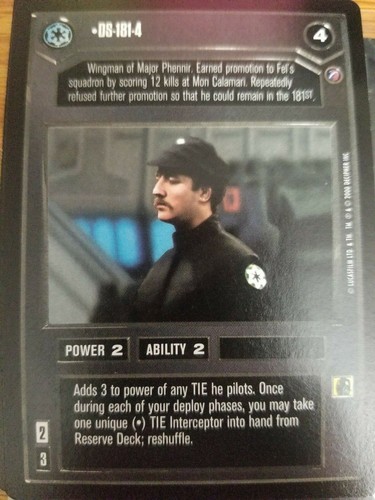 Star Wars CCG Death Star II BASIC SINGLES Select Choose Your Card SWCCG - Picture 35 of 121