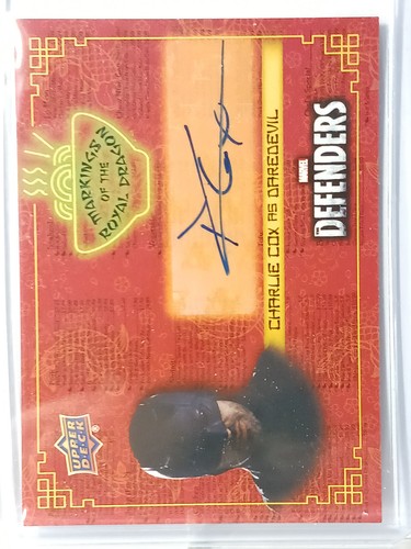 2018 UD The Defenders Royal Dragon Auto RD-CC Charlie Cox as Murdock / Daredevil - Picture 2 of 3