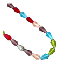 25 Assorted Color Mix Preciosa Czech Glass Tapered Teardrop 12mm Beads
