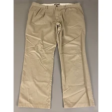 Dockers D3 Classic Fit Pleated Khaki Pants 42x32 Beige Relaxed Fit Casual