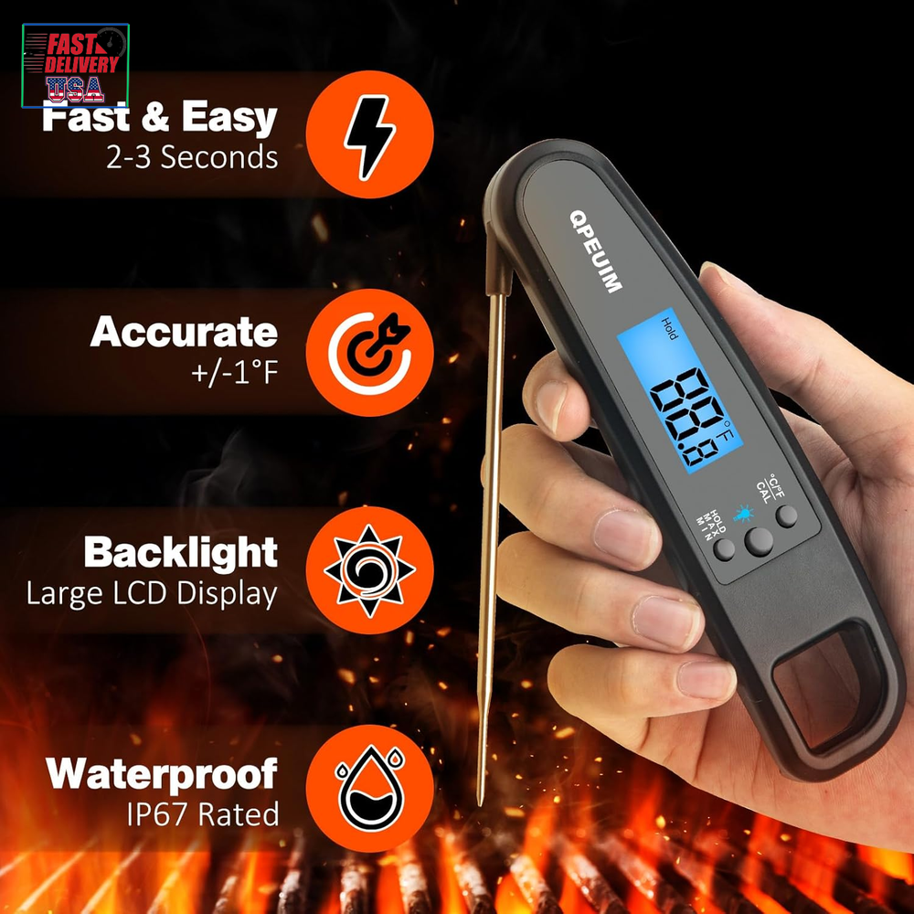 Digital Meat Thermometer Instant Read Meat Thermometer for Cooking Kitchen Food