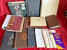 Lot of 10 Vintage Scrapbook Albums 1920's-1990's Ephemera Photos Misc Papers
