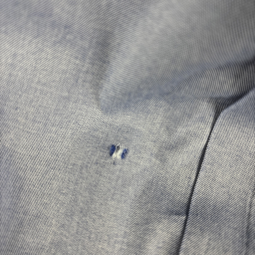 Clubroom Men's Blue 16 34-35 Regular Fit Performance Dress Shirt 100% Cotton - Imagen 4 de 12