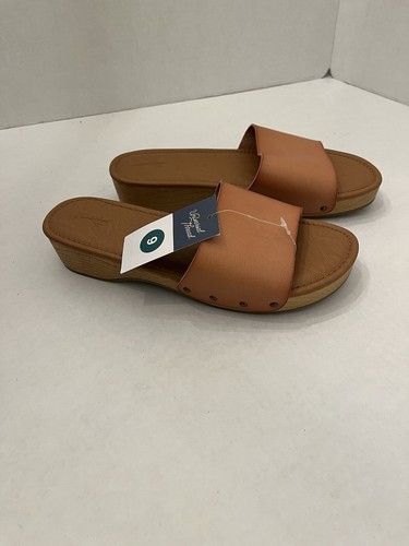 Universal Thread Damen-Pantoletten Sandalen natur Größe 9 Stil #096 07 1686