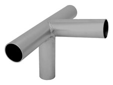 1-3/8" 4-Way Eave Fitting for Low Peak Canopy Frame - Gray Powder Coated Steel