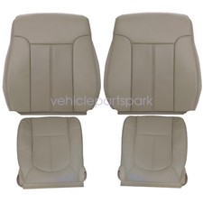 For 2011-2016 Ford F250 Super Duty Driver Passenger Bottom Top Seat Cover Tan Us For 2011-2016 Ford F250 Super Duty Driver Passenger Bottom Top Seat Cover Tan Us