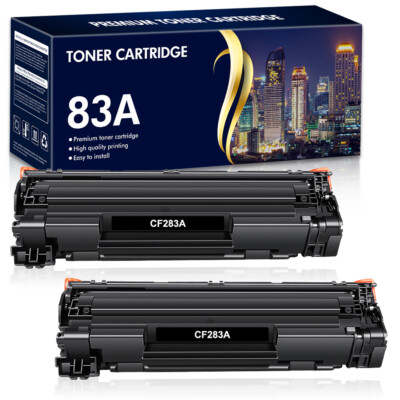 2PK CF283A 83A Toner Compatible For HP LaserJet Pro M125a M125nw M125rnw Printer