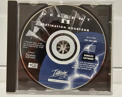 Vintage Interplay PC Spiel - Descent II - Destination Quartzon - nur Disc