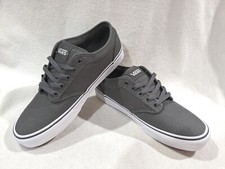 Zapatos de skate Vans para hombre Atwood peltre/lona blanca - tallas surtidas nuevos con caja