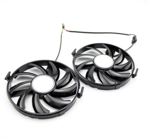 Pair Fans Cooling Fans For Radeon XFX R9 380X R7 350 360 370 FDC10H12S9-C - Picture 3 of 12