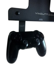 PlayStation 4 Slim +2pcs Controller TV Wall Mount PS4 Black Metal Holder-ViMount