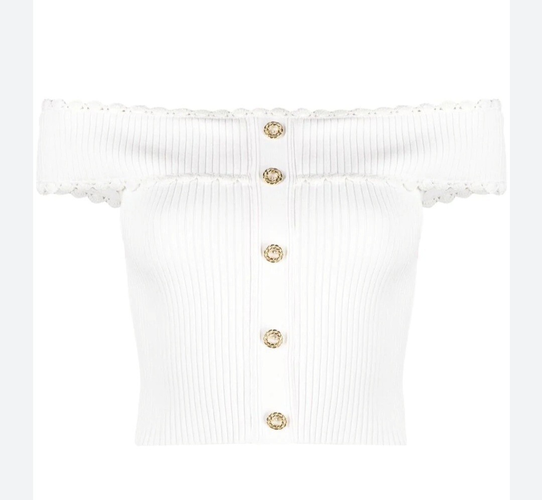 Sandro Off the shoulder crop top 0,1,2,3 | eBay