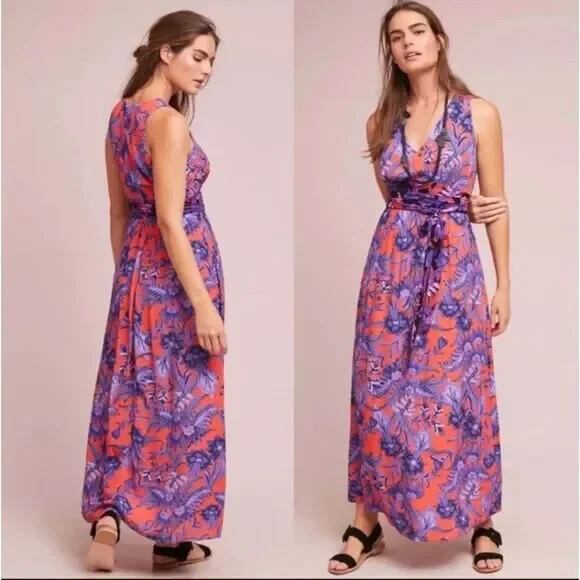 anthropologie purple and orange dress Anthropologie Vibrant Orange and Purple Maxi Dress is available for purchase on au PAY Market - Imported Goods Online Store Co.Ltd. | au PAY Market