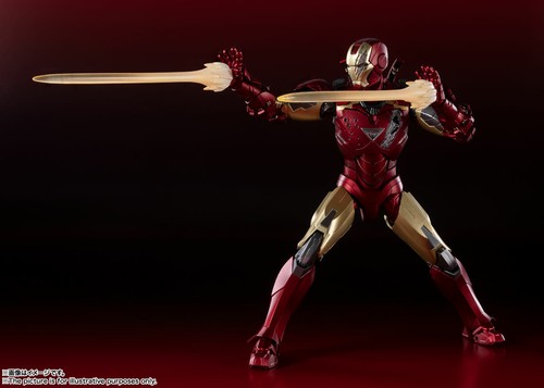 Bandai Tamashii S.H.Figuarts Avengers Iron Man Mark VI 6 Battle Damage Edition - Picture 4 of 7