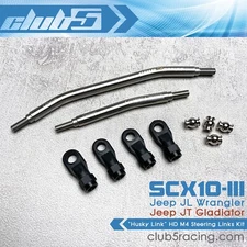 "Husky Link" Hi-Clearance Steering Links for SCX10 III JL Wrangler/ JT Gladiator