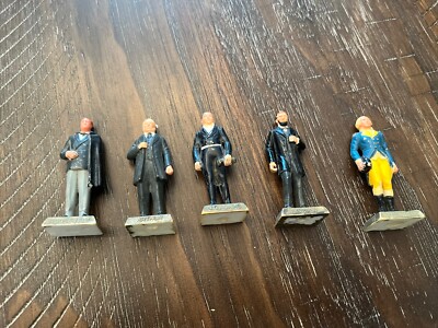 Vtg Marx President Figures Lot of 5 Lincoln Washington And Others