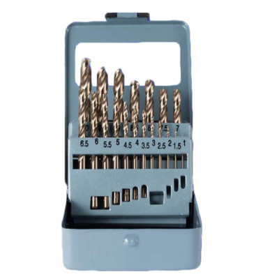 19pcs M35 High Speed Steel Twist Drill Bit Set For Stainless Metal | eBay