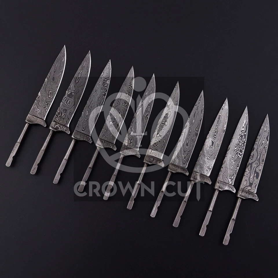 10 x Damascus steel, Damask Blades, Hunting Nickers, Costumes Bavarian Blades - Bild 3 von 4