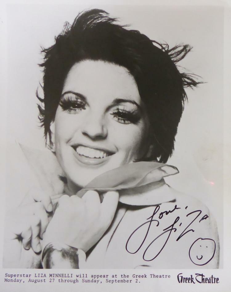 Liza Minnelli （ライザ・ミネリ）直筆サイン LIZA MINNELLI Signed Photograph - Singer / Film Actress - Preprint