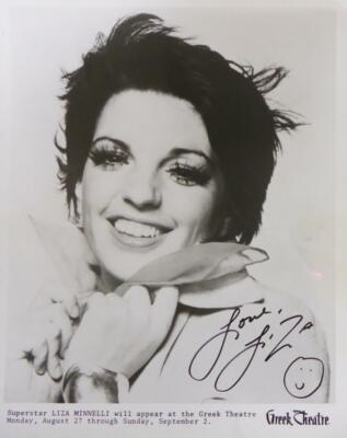 LIZA MINNELLI Signed Photograph - Singer / Film Actress - 7