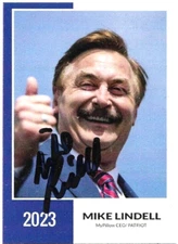 Mike Lindell MyPillow CEO signed autographed CUSTOM trading card 3