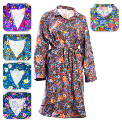 Women's housecoat wrap coat bathrobe dressing gown Халат фланелевый на запах