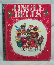 VINTAGE JINGLE BELLS Christmas A Little Golden BOOK Hardcover 1964 Santa Claus