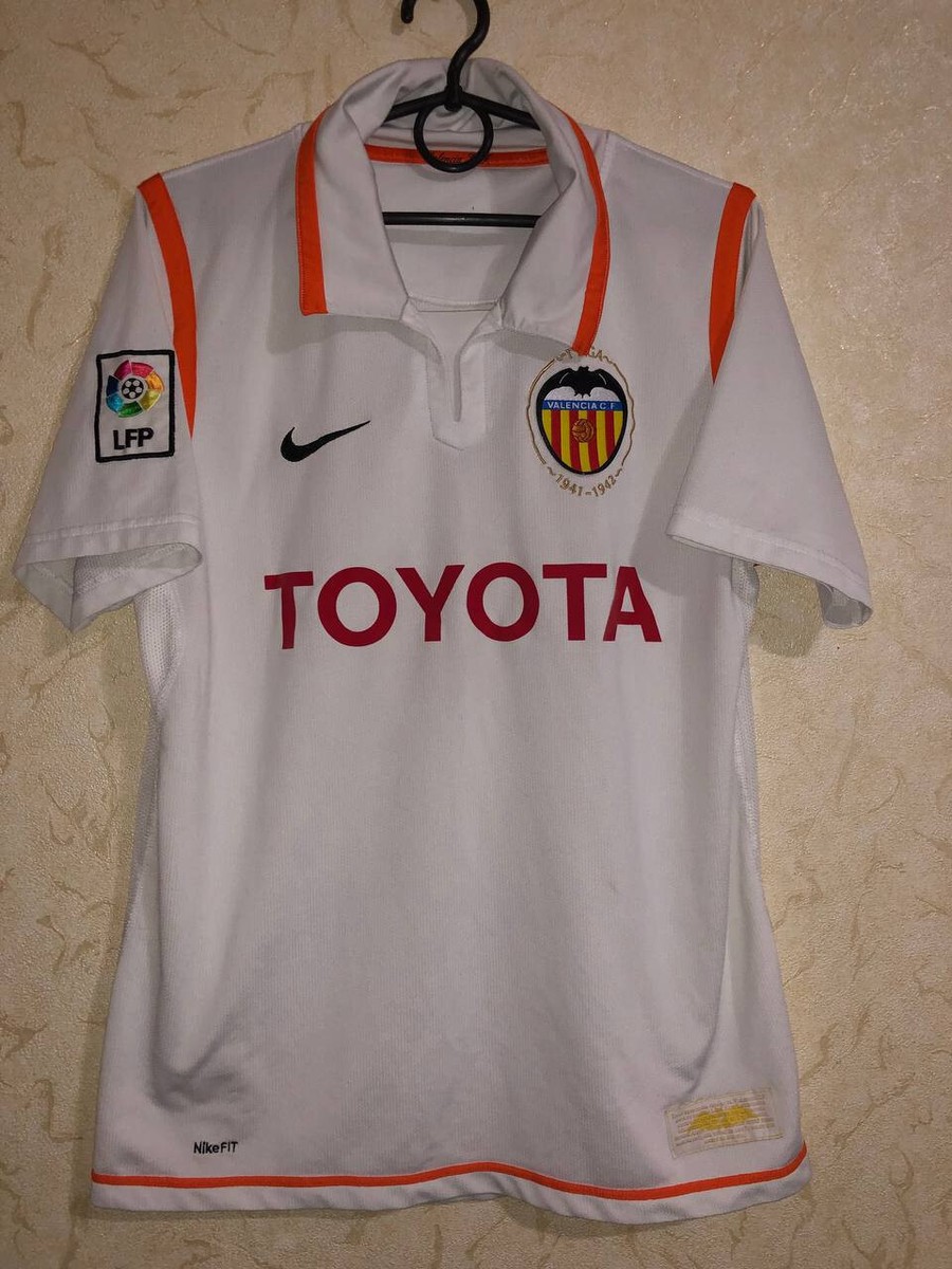 Valencia Home football shirt 2007 - 2008 rare jersey mens white | eBay