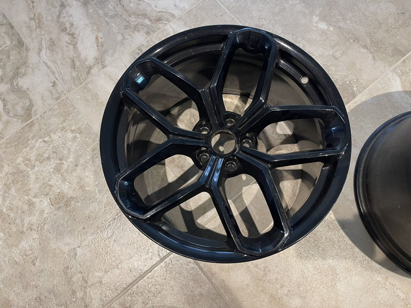 LAMBORGHINI HURACAN OEM 19” WHEEL SET GLOSS BLACK 19x8.5 19x11  Great Condition