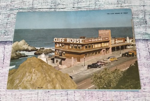 Vintage Cliff House Restaurant 1960 San Francisco Menu & Converts To A Postcard