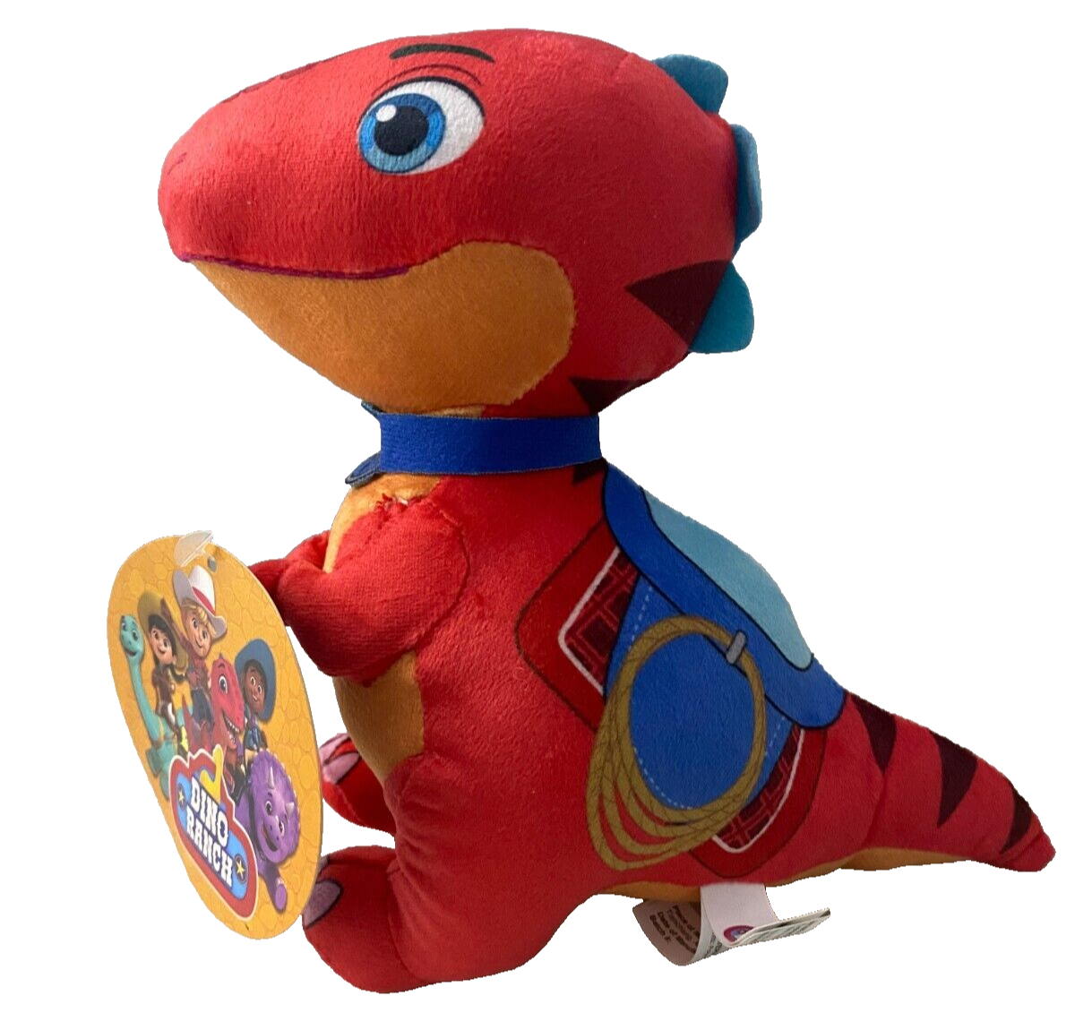 Dino Ranch Plush Toy Blitz inch Red Raptor Dinosaur NWT