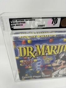 Dr. Mario Nintendo 64 (N64) 💎 Graded VGA 70 EX 💎 Not WATA - CLASSIC Title!
