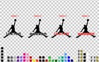 Custom Name Jordan Decal Jumpman Sticker Basketball Wall Car Laptop Boys Room