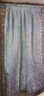 Elegant Italianate Jacquard Curtains Gray & Gold Pleated 3 Panels 36"x86" NIP