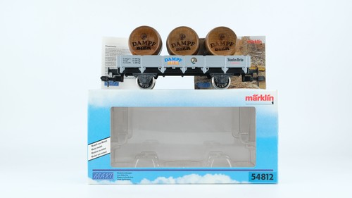 Märklin Spur 1 54812 Niederbordwagen mit Holzfässern "Dampfbier" | Zustand: Gebraucht