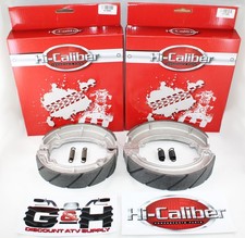 Water Grooved Front and Rear Brake Shoes with Springs with the 1985-1987 Hond...