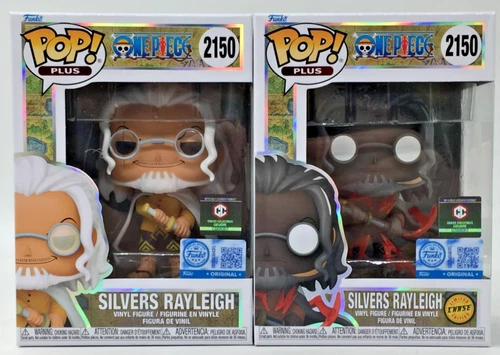 Funko Pop! One Piece Silvers Rayleigh #2150 CHASE COMMON Set of 2 SE Chalice EX