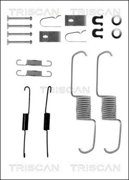 Triscan ZubehöRsatz Bremsbacken 8105 102577 FüR Suzuki Honda Jimny SN A6G Carry-image