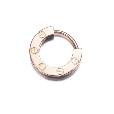 Auth Cartier Single Earring Love Single Hoop 18K 750 Rose Gold | eBay